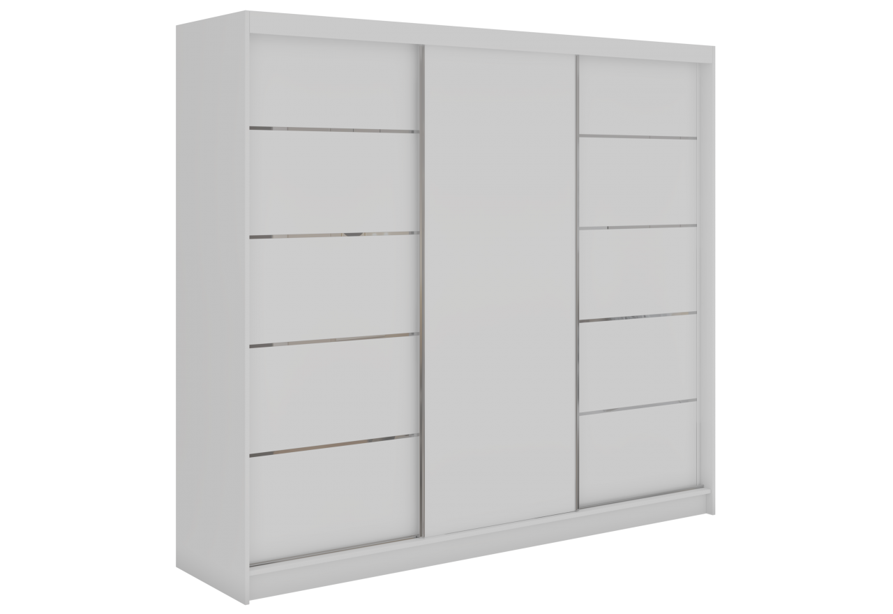 Szafa przesuwna MACEDONIA 240 cm - biały