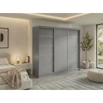 Szafa przesuwna MACEDONIA 240 cm - szary