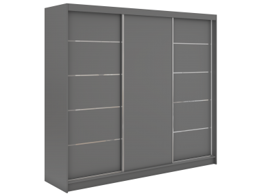 Szafa przesuwna MACEDONIA 240 - szary