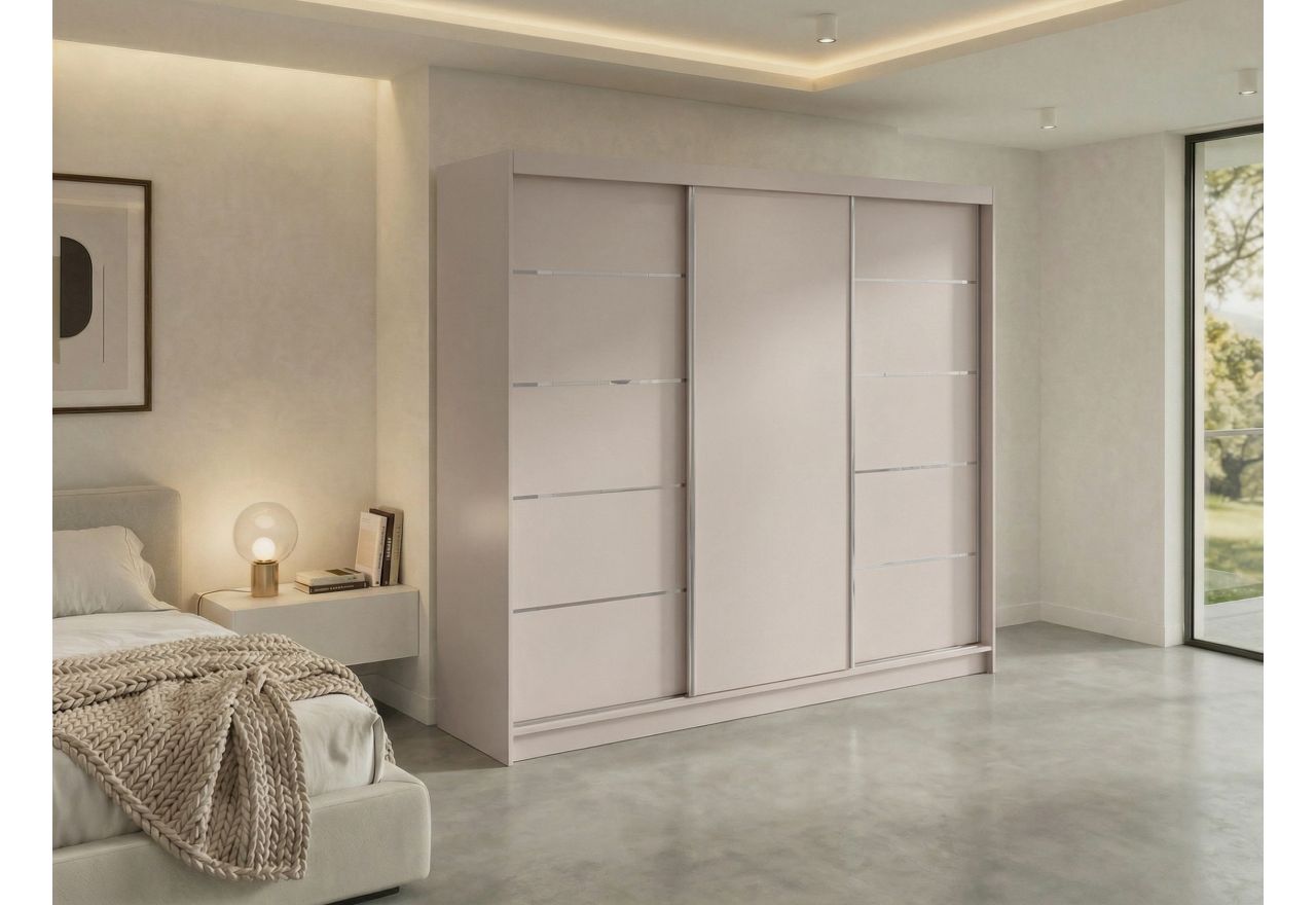 Szafa przesuwna MACEDONIA 240 cm - kaszmir