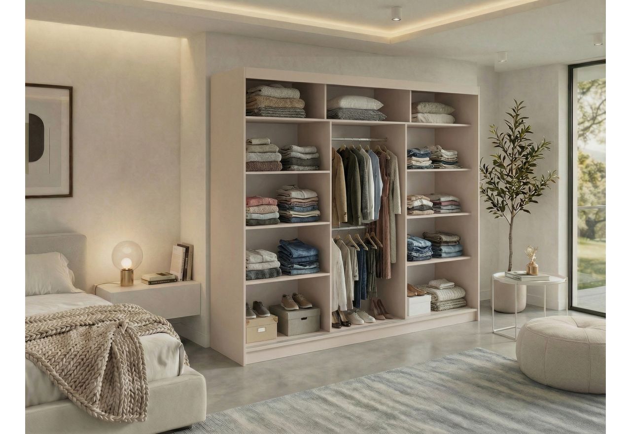 Szafa przesuwna MACEDONIA 240 cm - kaszmir