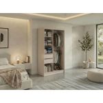 Szafa przesuwna MACEDONIA 120 cm - kaszmir + 2 szuflady