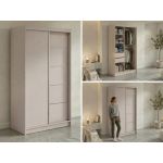 Szafa przesuwna MACEDONIA 120 cm - kaszmir + 2 szuflady