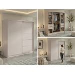 Szafa przesuwna MACEDONIA 200 - kaszmir + 4 szuflady