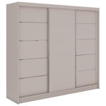 Szafa przesuwna MACEDONIA 240 cm - kaszmir + 4 szuflady