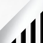 Szafa przesuwna LAOS 120 cm - biały, lamele czarne, lustro