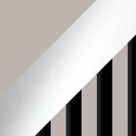 Szafa przesuwna LAOS 150 cm - kaszmir, lamele czarne, lustro