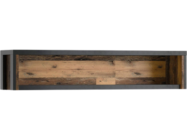 Półka wisząca 120 cm do pokoju dziennego - BOLTON Matera / Old style mix plank