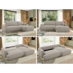 Narożnik RINA L - Puente 80 - szary - OUTLET