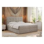 Łóżko kontynentalne ERNI 180x200 - Matana 17 - beżowy - OUTLET