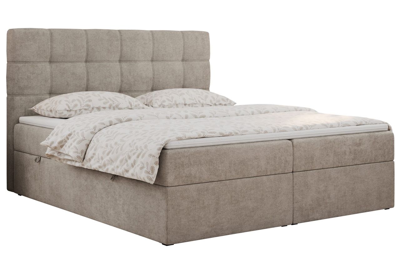 Łóżko kontynentalne ERNI 180x200 - Matana 17 - beżowy - OUTLET