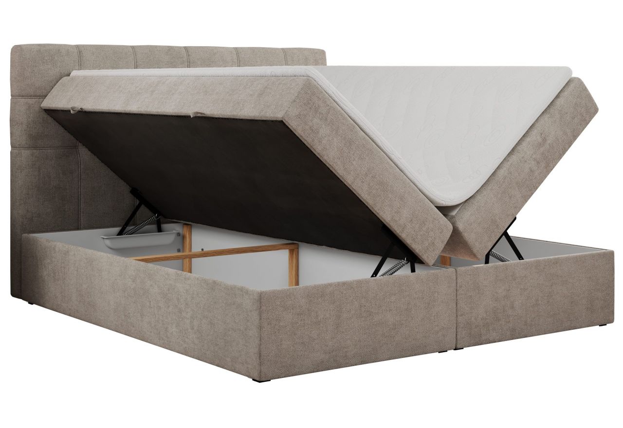 Łóżko kontynentalne ERNI 180x200 - Matana 17 - beżowy - OUTLET