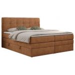 Łóżko kontynentalne LUKA KING 180x200 - Matana 08 - pomarańczowy - OUTLET