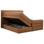 Łóżko kontynentalne LUKA KING 180x200 - Matana 08 - pomarańczowy - OUTLET