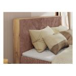 Łóżko kontynentalne WOOD CLASSIC KING 140x200 - Tilia 62 - różowy - OUTLET