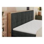 Łóżko kontynentalne ALBERO 1 KING 160x200 - Matana 05 - ciemny szary - OUTLET