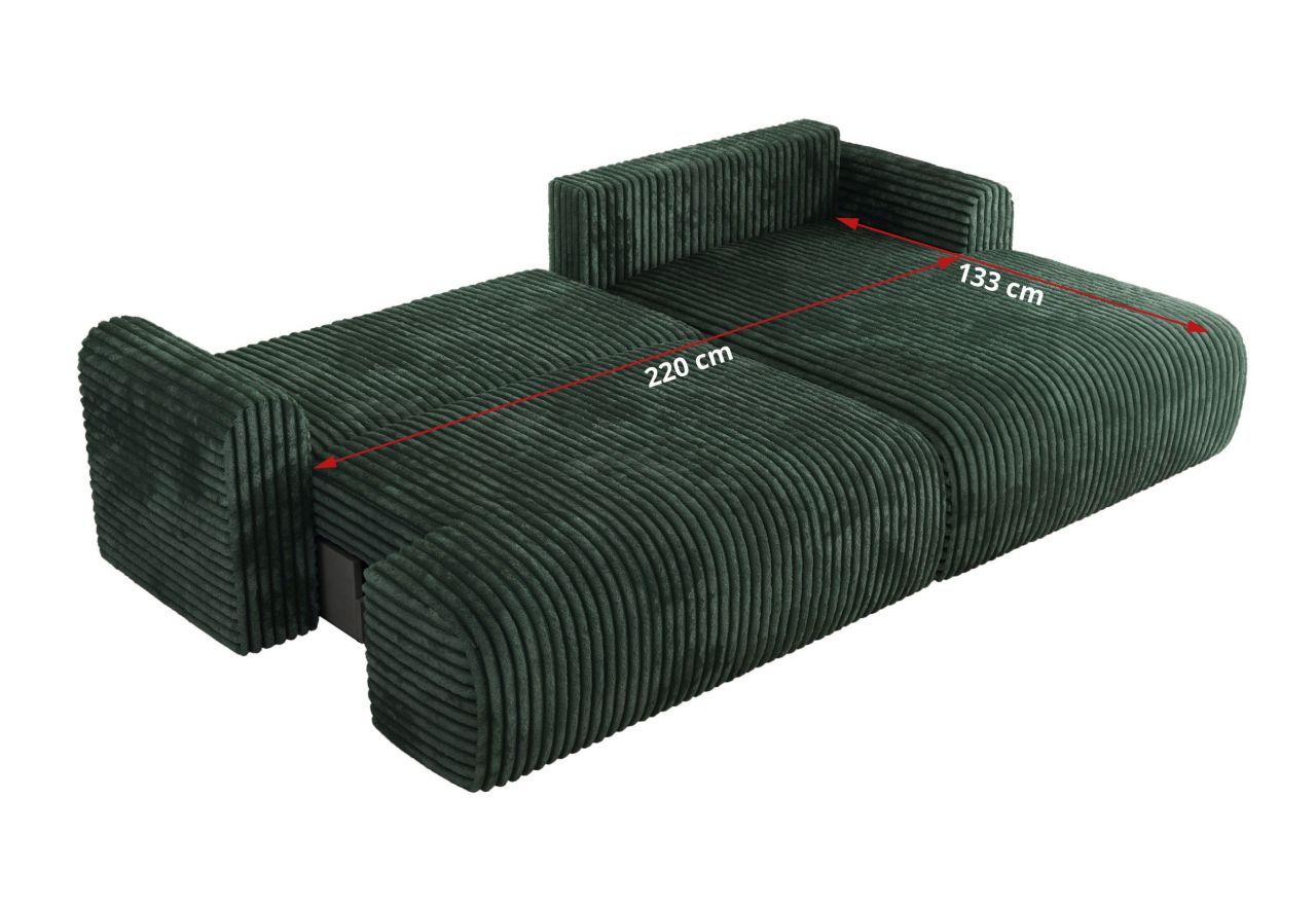 Narożnik TONO L - Tilia 39 - zielony - OUTLET