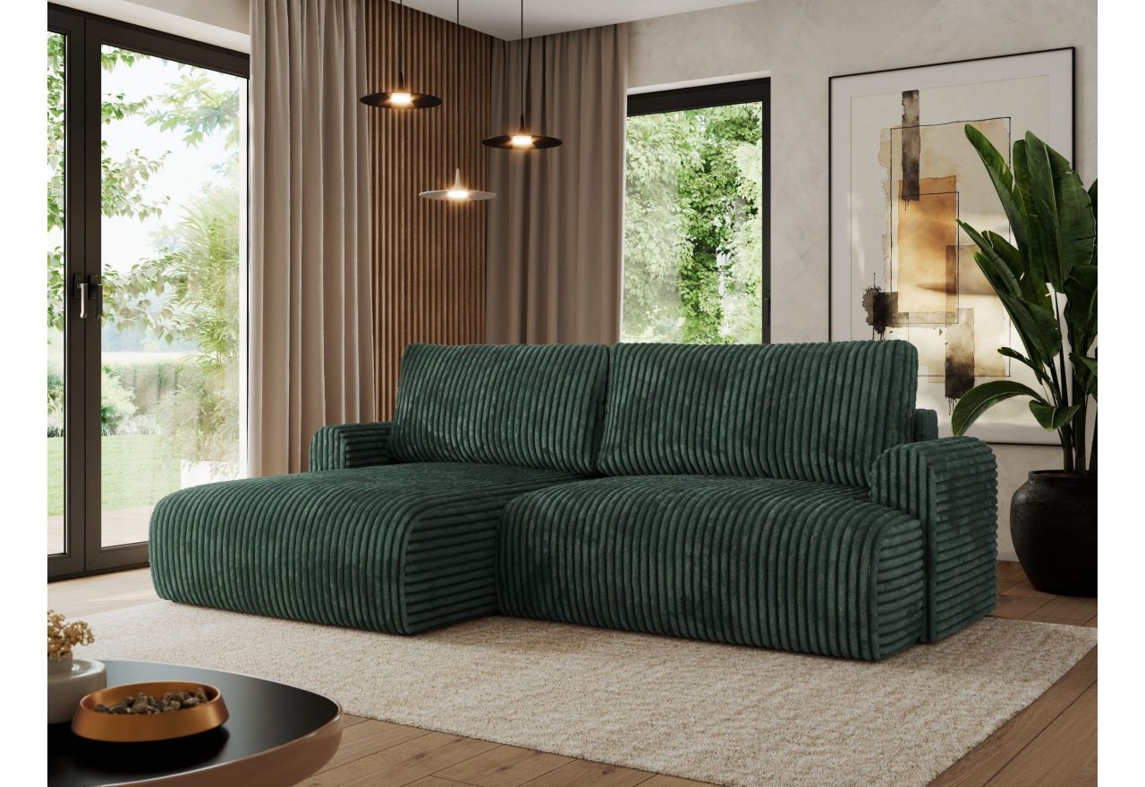 Narożnik TONO L - Tilia 39 - zielony - OUTLET