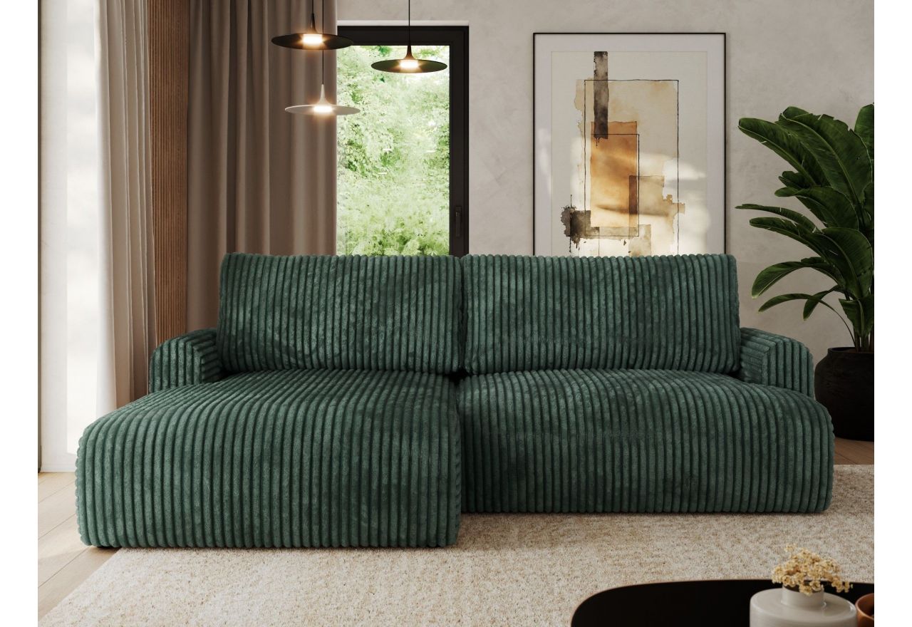 Narożnik TONO L - Tilia 39 - zielony - OUTLET