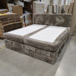 Łóżko kontynentalne TILIANO KING 200x200 - Tilia 11 - jasny brązowy - OUTLET