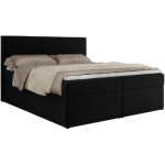 Łóżko kontynentalne JAGUAR 140x200 - Jaguar 22 - czarny - OUTLET