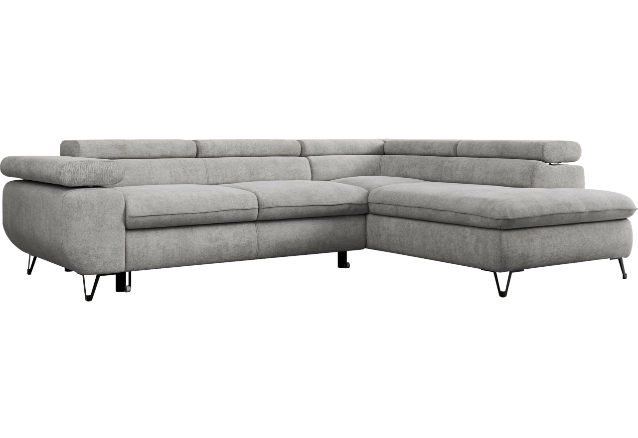 Narożnik PETER L - Matana 01 - jasny szary - OUTLET