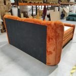 Łóżko kontynentalne, elektrycznie sterowane z pilota - FORTINA 180x200 - Lapit 44 - pomarańczowy - OUTLET