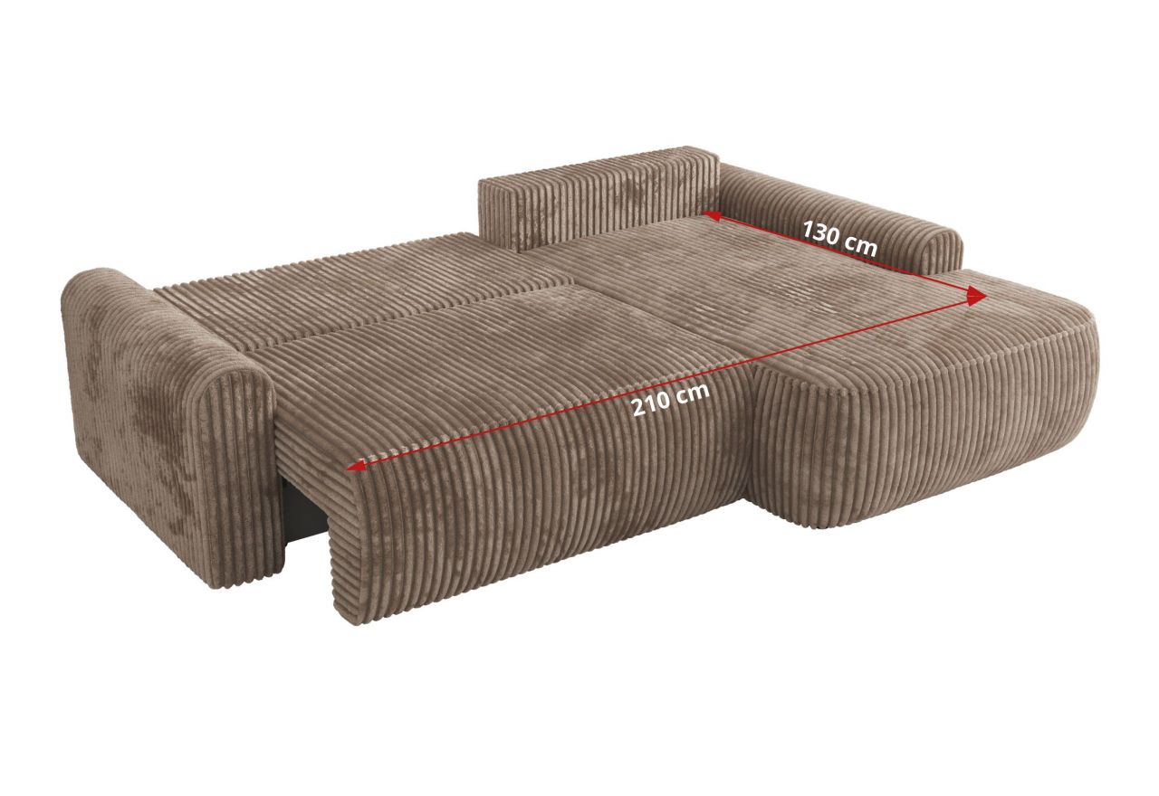 Narożnik CUBO L - Tilia 17 - brązowy - OUTLET