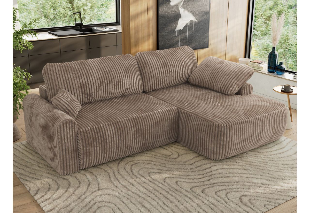 Narożnik CUBO L - Tilia 17 - brązowy - OUTLET