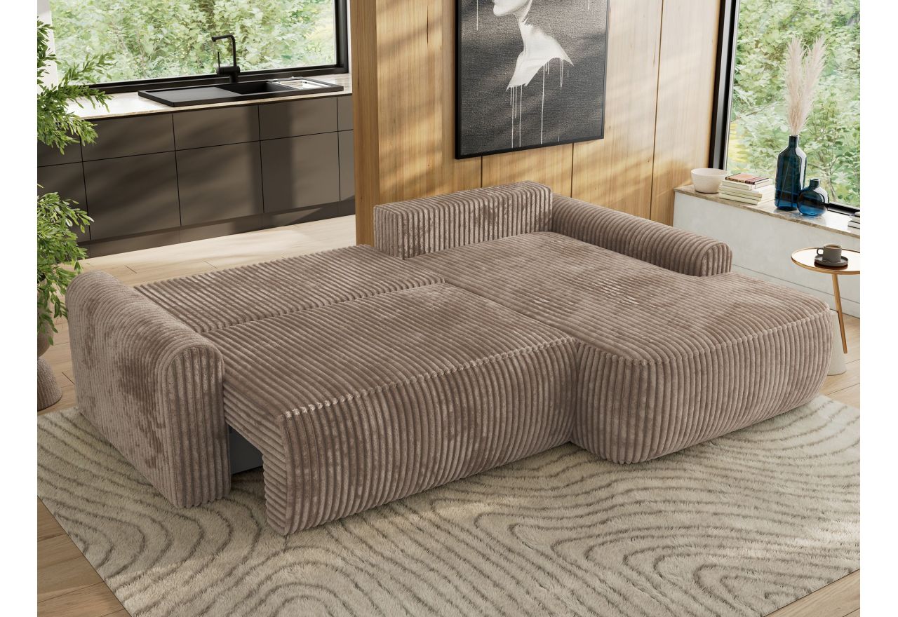 Narożnik CUBO L - Tilia 17 - brązowy - OUTLET