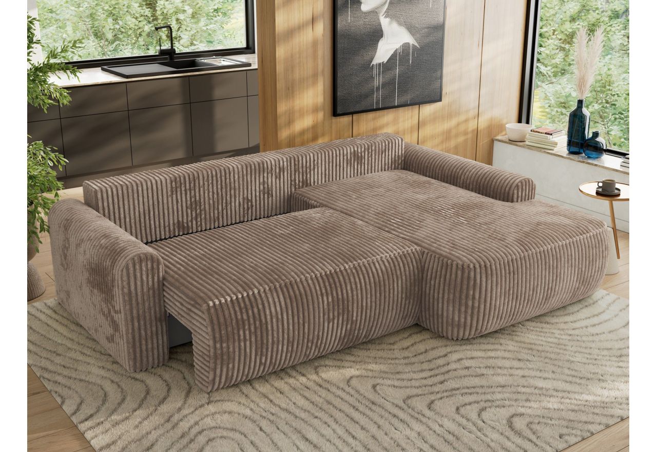 Narożnik CUBO L - Tilia 17 - brązowy - OUTLET