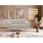 Sofa PIRS 2 - beżowy, sztruks - nóżki,  buk