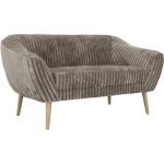 Sofa PIRS 2 - jasnobrązowy, sztruks - nóżki,  buk