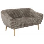 Sofa PIRS 2 - jasnobrązowy, sztruks - nóżki,  buk