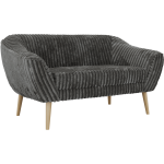 Sofa PIRS 2 - szary, sztruks - nóżki,  buk