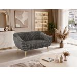 Sofa PIRS 2 - szary, sztruks - nóżki,  buk