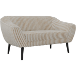 Sofa PIRS 2 - beżowy, sztruks - nóżki,  czarny