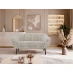 Sofa PIRS 2 - beżowy, sztruks - nóżki,  czarny