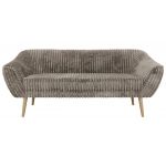 Sofa PIRS 3 - jasnobrązowy, sztruks - nóżki,  buk