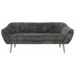 Sofa PIRS 3 - szary, sztruks - nóżki,  buk