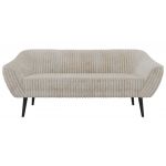 Sofa PIRS 3 - beżowy, sztruks - nóżki,  czarny