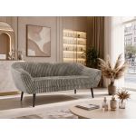 Sofa PIRS 3 - jasnobrązowy, sztruks - nóżki,  czarny