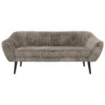 Sofa PIRS 3 - jasnobrązowy, sztruks - nóżki,  czarny