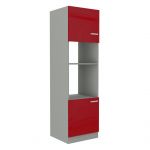 Szafka pionowa wysoka do zabudowy mikrofali i piekarnika ROSE 60 DPM-210 2F