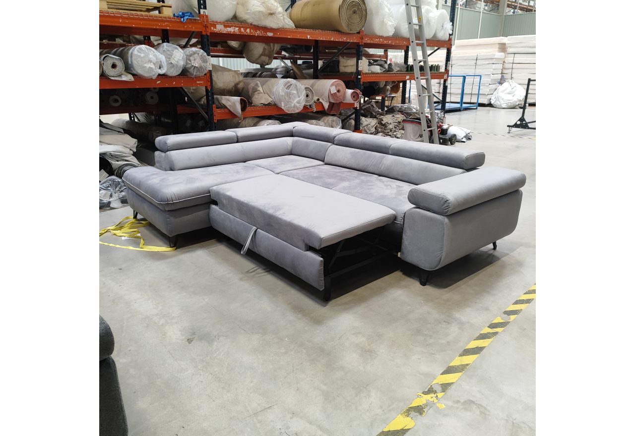 Narożnik PETER L - Monolith 84 - jasny szary - OUTLETU