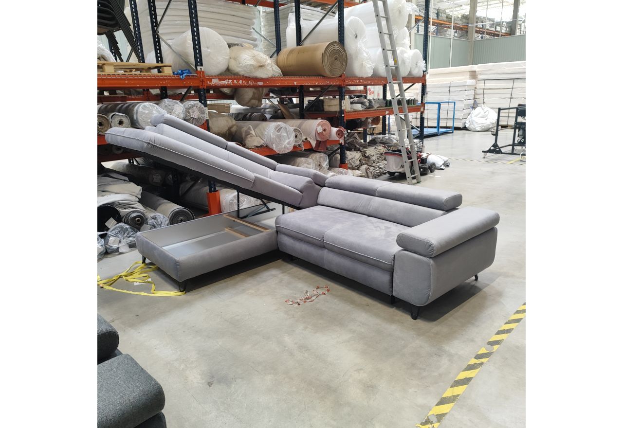 Narożnik PETER L - Monolith 84 - jasny szary - OUTLETU