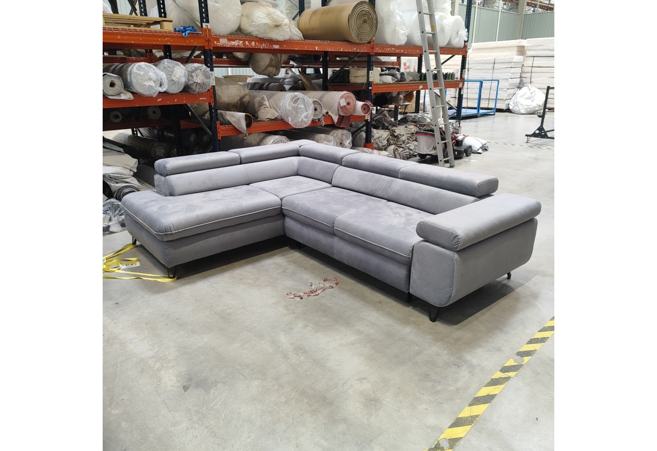 Narożnik PETER L - Monolith 84 - jasny szary - OUTLETU