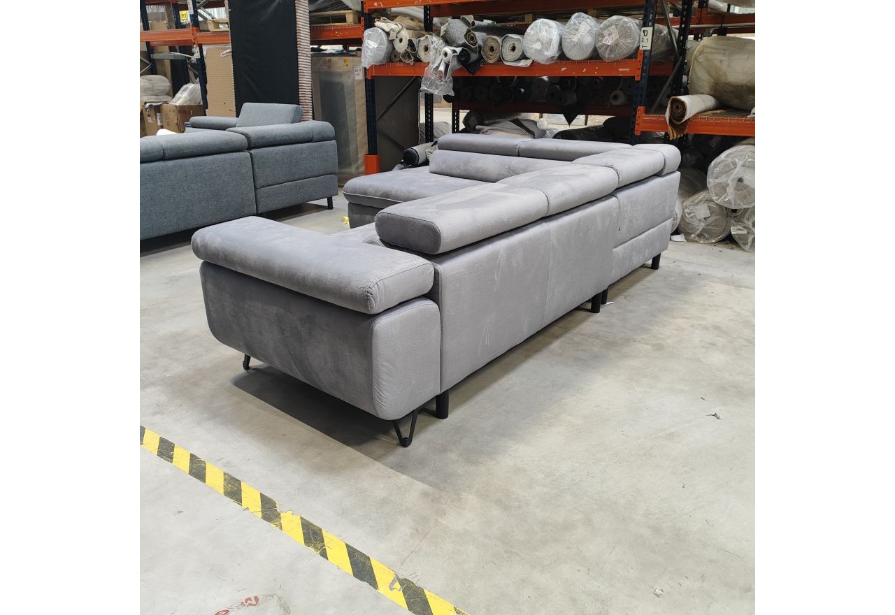 Narożnik PETER L - Monolith 84 - jasny szary - OUTLETU