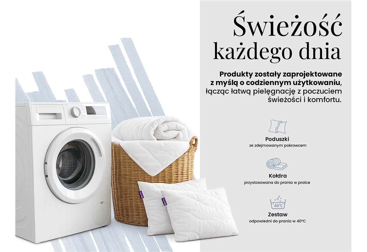 Zestaw Calima - kołdra antystresowa 160x200 + 2 poduszki 80x80