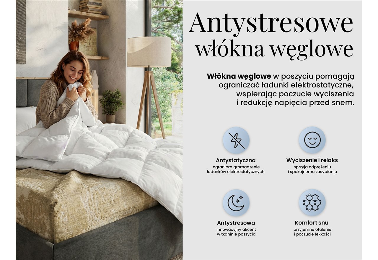 Zestaw Calima - kołdra antystresowa 160x200 + 2 poduszki 80x80